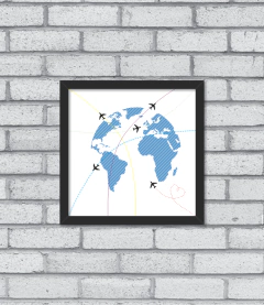 Quadro Rotas - Pendurama Quadros e Artigos de Decoração