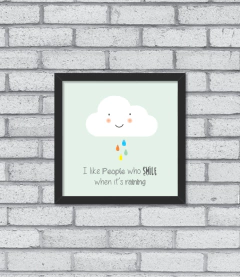 Quadro Smiling Cloud - Pendurama Quadros e Artigos de Decoração