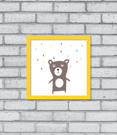 Imagem do Quadro Teddy (chuva)