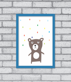 Quadro Teddy (chuva) - comprar online