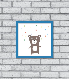 Quadro Teddy (chuva)