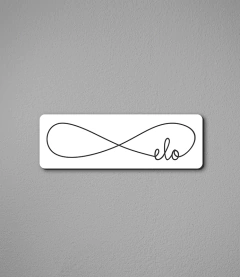 Placa Retangular P em Acrílico