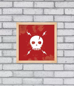 Quadro Skull - Pendurama Quadros e Artigos de Decoração