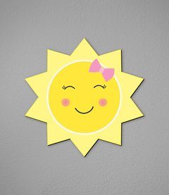 Placa Sol Menina