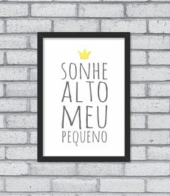 Quadro Sonhe Alto Aqua na internet