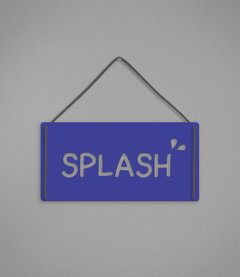 Plaquinha Splash na internet