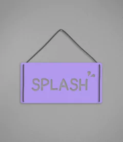 Plaquinha Splash - Pendurama Quadros e Artigos de Decoração