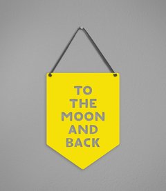 Plaquinha To The Moon - Pendurama Quadros e Artigos de Decoração
