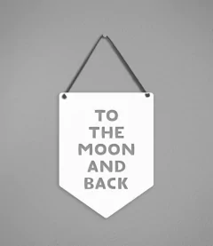 Plaquinha To The Moon