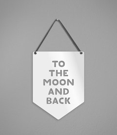Plaquinha To The Moon na internet