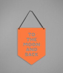 Plaquinha To The Moon
