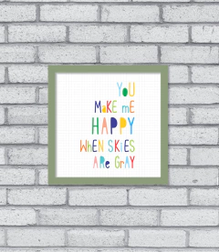Quadro You Make Me Happy - comprar online