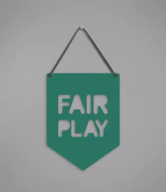 Plaquinha Fair Play