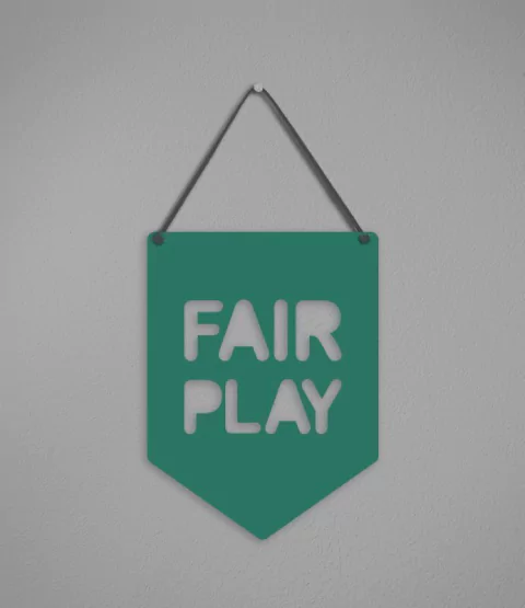 Plaquinha Fair Play