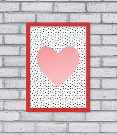 Quadro Coração Degrade - comprar online