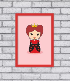 Quadro Rainha de Copas - comprar online