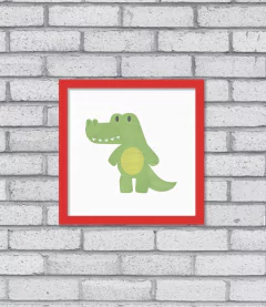 Quadro Jacaré Aqua na internet