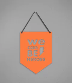 Plaquinha Be Heroes