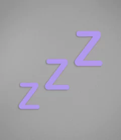 Letrinhas "zzZ" - Pendurama Quadros e Artigos de Decoração