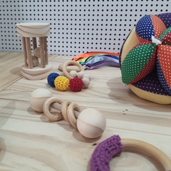 Kit Sensorial de Desenvolvimento Psicomotor com 7 itens - 4 à 12 meses - Nikita Projetos Lúdicos - Material Artesanal e Sensorial