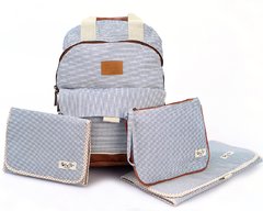 Imagen de Mochila Maternal Estampada "rayada"
