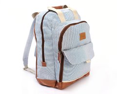 Mochila Maternal Estampada "rayada" - Mamá Flora