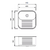 Mini Tanque Inox 18 Litros Alto Brilho 40X34x18cm - Tecnocuba na internet