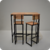 Combo barra con banquetas altas estilo industrial