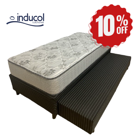 Sommier Marinero 1 plaza Resortes Inducol Onix Urania