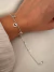 Pulsera Empty Heart 19 cm Acero Blanco