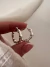 Par Aros Hanna Strass Acero Blanco - comprar online