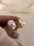 Par Aros Ball Macizo Cubik Acero Blanco