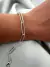 Pulsera Chandler Clip 20 Cm Acero Blanco