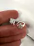 Par Aros Click Huellita 1 Cm Acero Blanco - comprar online