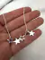 Conjunto Four Estrellitas 45 Cm Acero Blanco
