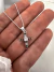 Conjunto Cruz Cubik Rainbow 45 Cm Plata 925