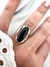 Anillo Maxi Ovalo Black Plata 925