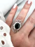 Anillo Mandalay Onix Negro Plata 925