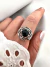 Anillo Calado Onix Negro Plata 925