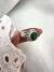 Anillo Verde Biselado Plata 925 - comprar online