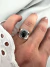 Anillo Boutique Onix Negro Plata 925