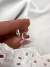 Par Aros Esmeralda 1 Cm Plata 925