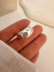 Anillo Destellos Chunky Acero Blanco - comprar online