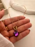 Conjunto Bali Cruz Violeta 45 Cm Acero Dorado - comprar online