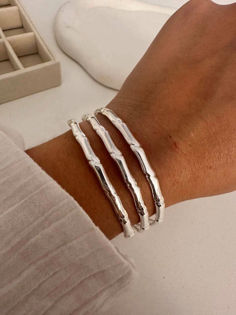 Esclava Bone Acero Blanco - comprar online