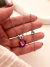 Conjunto Ball Diamond Fucsia 45 Cm Acero Quirúrgico