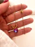 Conjunto Bali Corazón Fucsia Tornasol 45 Cm Acero Dorado