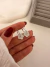 Par Aros Roundy Flor 1,5 Cm Acero Blanco