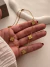Conjunto Multi Flor Cleef 45 Cm Acero Dorado