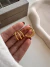 Par Aros Triple Line 2 Cm Acero Dorado - comprar online